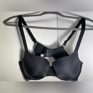 Torrid - Lace and Microfiber Balconette Push Up Bra - Black 42C - EUC